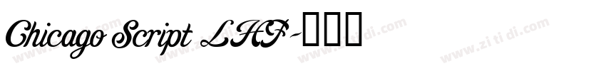 Chicago Script LHF字体转换